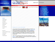 Tablet Screenshot of maxikraft.de